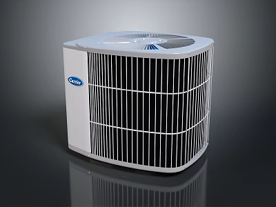 Practical GREE Air Conditioner Outdoor Unit With White Grille Design For Household Use 3d model