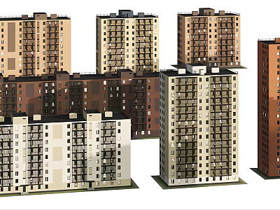 Outdoor Building 3D Model Outdoor Building House Building Building Office Building 3d model