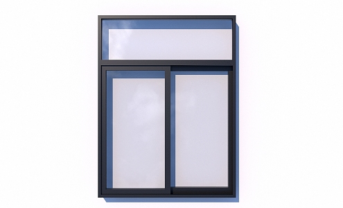 Aluminum alloy window outdoor window exterior wall window metal window with bright sub-window 3d model