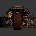 Artistic Musical Instruments And Art Supplies With Violin Parts Painted Patterns And Art Tools