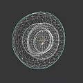 Car Tire Featuring Black Rubber And Silver Metallic Hub Design Details