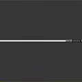 Lightsaber Prop Featuring White Blade And Black Silver Hilt Design