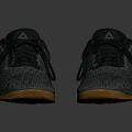 Casual Gray Knit Sneakers With Light Brown Sole And Simple Design