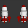 Modern toy rocket toy rocket launcher 3d model