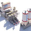 Industrial Plant Featuring Large Scale Production Equipment Storage Tanks And Mechanical Units