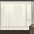 Light Colored Sheer Curtains For Window With Green Outdoor View And Natural Light