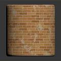 Cylindrical Brick Vessel With Brown Beige Texture Worn Surface And Reflective Base On Black Background 3d model