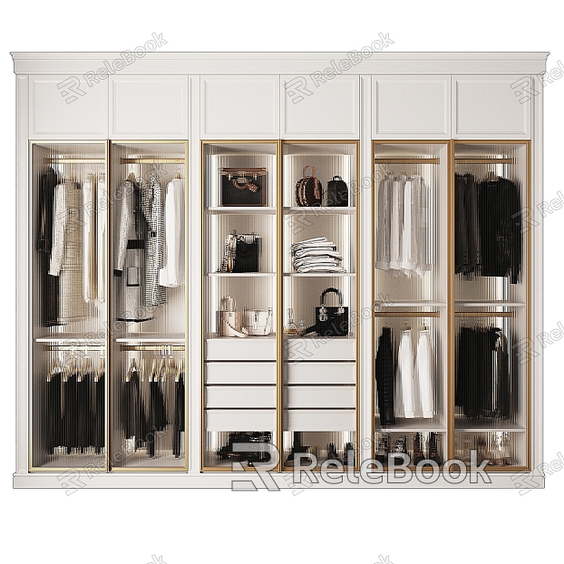 Modern wardrobe model