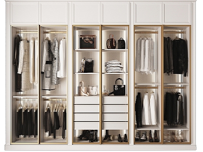 Modern wardrobe model