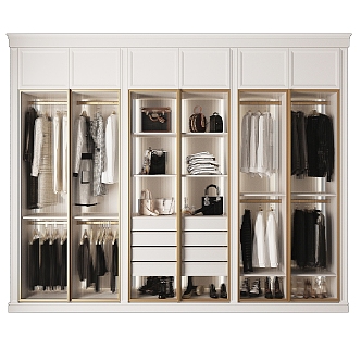 Modern wardrobe 3d model