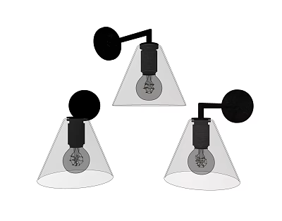 Modern wall lamp 3d model Modern wall lamp 3d model