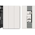 Wardrobe bedside table one 3d model