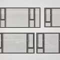 Floor to Ceiling Windows with Various Modern Design Styles and Sleek Frames 3d model