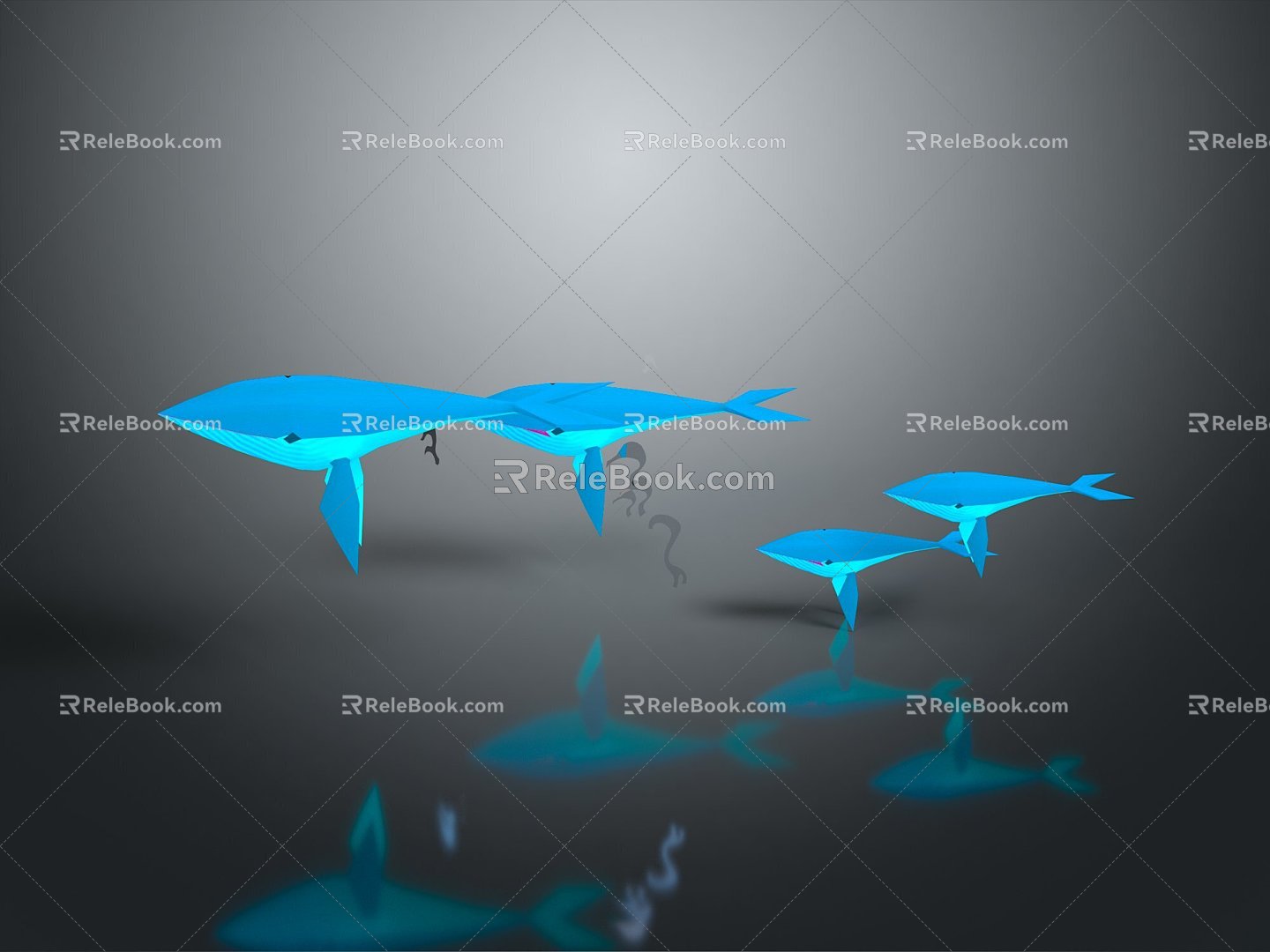 whale cartoon whale mammal marine mammal marine animal fish freshwater fish marine fish 3d model