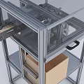 Industrial Equipment with Metal Frame Transparent Enclosure Multi layer Structure and Mechanical Components