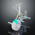 Industrial Equipment With Wheel Metal Structure Ladder And Connecting Components