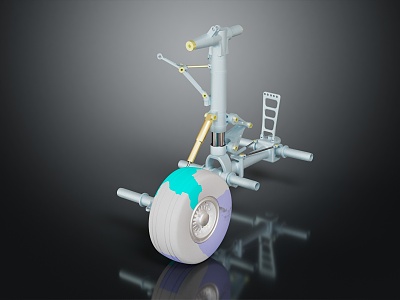 modern aircraft landing gear landing gear aircraft components 3d model