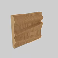 Modern Wooden Wall Decor With Wavy Striped Design For Interior Space