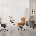 Modern Office Chairs With Multiple Colors Swivel Design And Rolling Wheels In Interior
