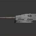 Detailed Industrial Mechanical Turret Featuring Multi Barrel Cannon And Metal Structure Design