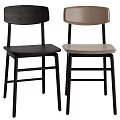 Stylish Minimalist Solid Wood Dining Chair In Two Colors For Modern Home Dining Room Decor