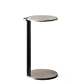 Modern Side Tables With Metal Frame And Round Top In Different Heights 3d model
