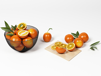 Modern fruit plate kitchen ornaments 3d model