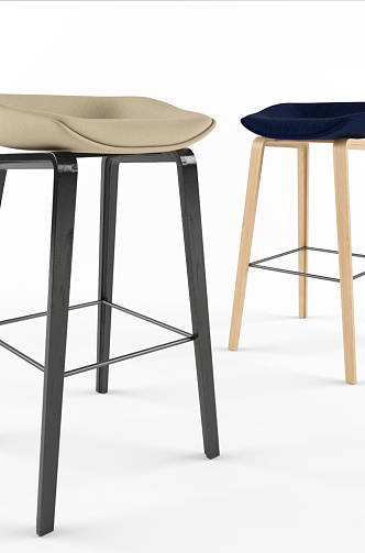 Modern Bar Stool Bar Chair 3d model