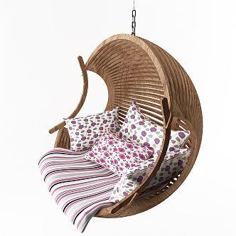 Modern Hanging Chair Swing Rocking Chair 3d model