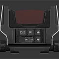 Smart Machine with Red Display Panel Black Control Panel White Body and Rollers