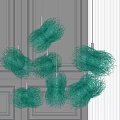 Green Crystal Chandelier With Hanging Spherical Design For Modern Interior Decor