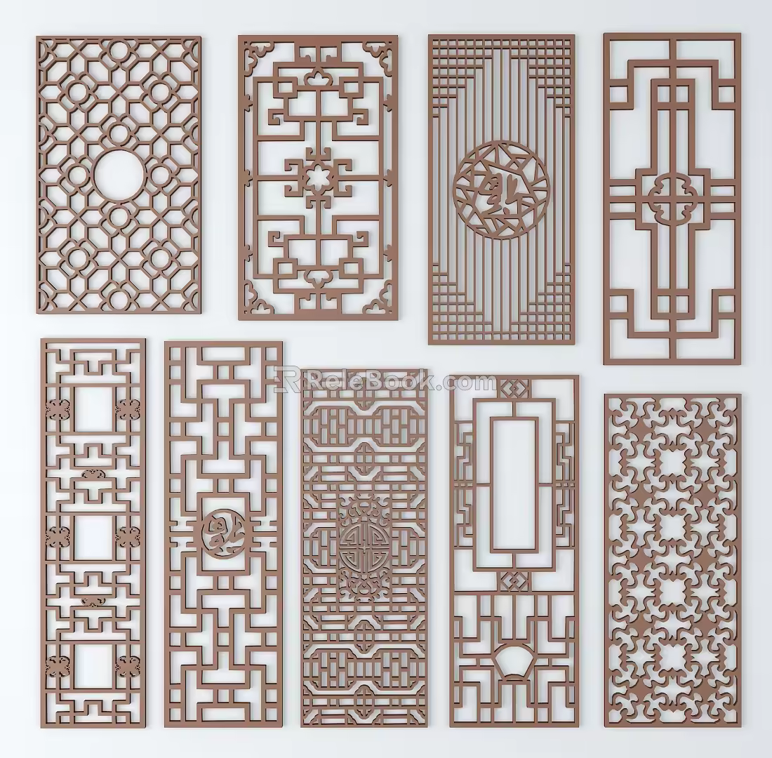 Chinese ancient pattern 3d model