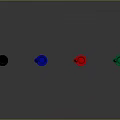 Colored Transparent Body Writing Pens With Black Blue Red Green Tips