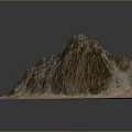 Rocky Mountain Desert Landscape With Sandy Terrain And Natural Rock Textures