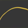 Amusement Park Playground Equipment Featuring Golden Shiny Chain on Dark Background