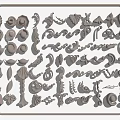 Decorative Carvings with Leaf Scroll and Curved Patterns Featuring Ornate Designs for Furniture