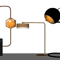 Modern Table Lamp Reading Lamp Spherical Table Lamp Edison Bulb 3d model