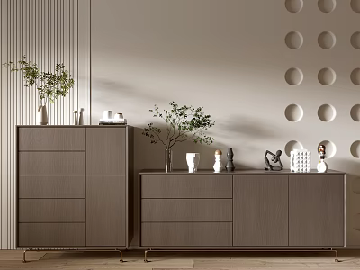 Modern Wood Grain Cabinet Simple Style Cabinet Whole Cabinet Sideboard Balcony Cabinet Storage Cabinet Entrance Cabinet 3d model