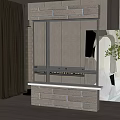 Floor to Ceiling Window in Modern Interior With Curtains Wooden Floor and Green Plant