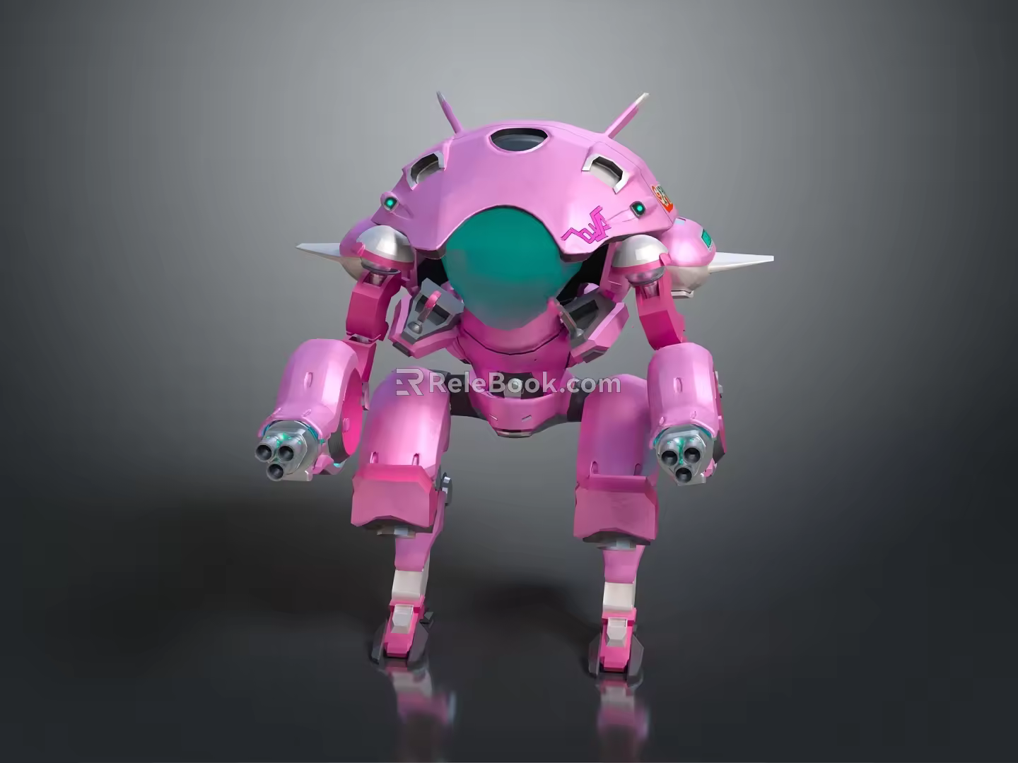 Modern Mech Warrior Mech Soldier Machine Battleguard Mechanical Battleguard 3d model