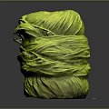 Bright Yellow Stacked Yarn Ball Soft Texture Household Item For Crafting And Knitting