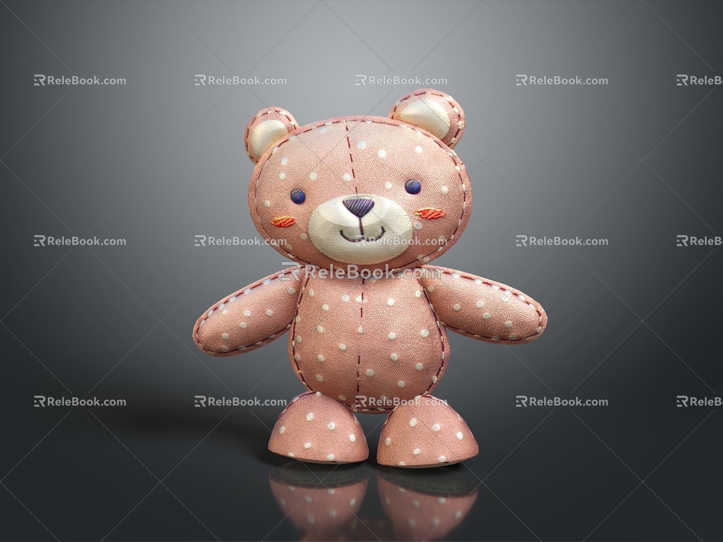 Muppet Bear Teddy Bear Toy Bear Muppet Toy Muppet Doll Doll Children's Toy 3d model