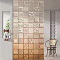 Modern Room Divider Designs With Geometric Patterns And Wooden Textures