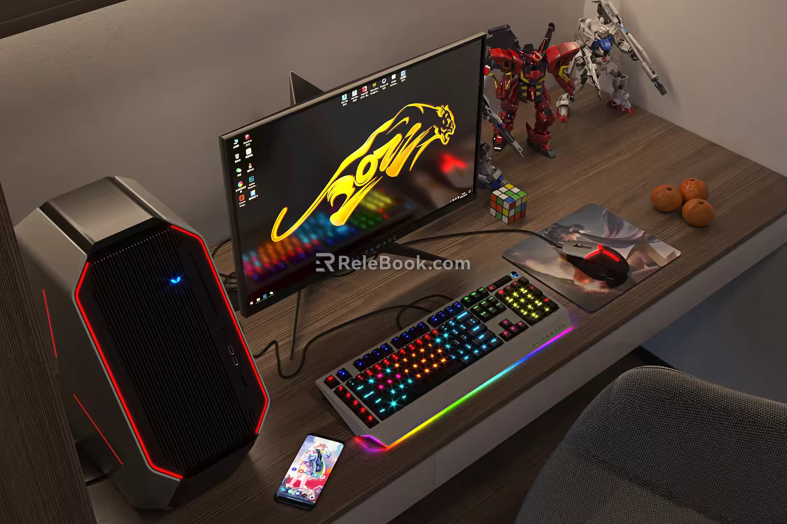 modern computer 3d model