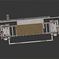 Intricate Architectural Model With Arch Structure Steps Railings And Decorative Details