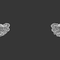 Mythical Monster Claws With Textured Surface Left Glowing Yellow And Right Dark