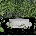 E-commerce Background Display Stand E-commerce Booth Scenery Plant Scenery 3d model