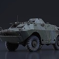 Doomsday Apocalypse Broken Armored Car Broken Car Truck Jeep Tractor 3d model