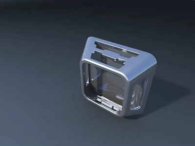 Modern Station Interior With Glass Structure And Sleek Metal Design Elements 3d model