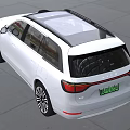 White Electric SUV With Panoramic Sunroof Modern Design And Black Alloy Wheels